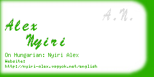 alex nyiri business card